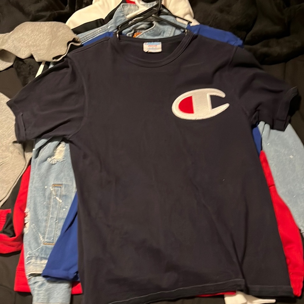 Dark Blue/Black Champion shirt